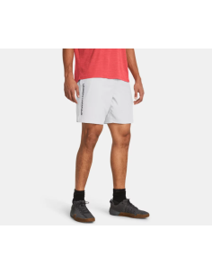 Short Under Armour Hombre Tech Woven Wordmark Gris