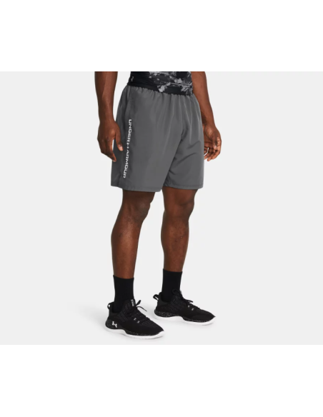 Short Under Armour Hombre Tech Woven Wordmark Gris