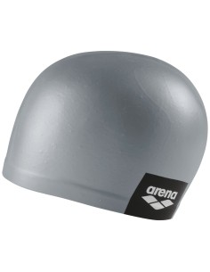 Gorro De Natación Arena Logo Silicona Gris 2