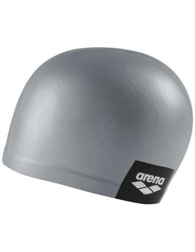 Gorro De Natación Arena Logo Silicona Gris