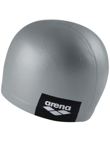 Gorro De Natación Arena Logo Silicona Gris