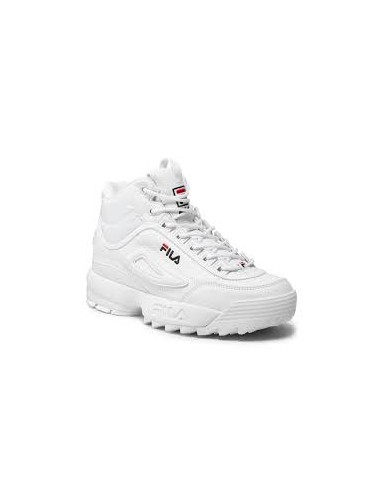 Zapatilla Fila Mujer Disuptor Mid Blanca