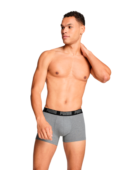 Boxer Puma Hombre Everyday Basic 2P Gris