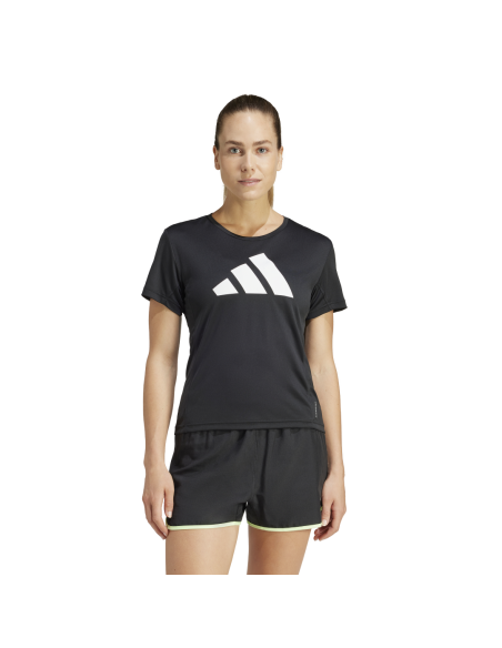 Camiseta Adidas Mujer Run Negra