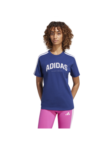 Camiseta Adidas Mujer Softs Azul