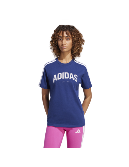 Camiseta Adidas Mujer Softs Azul