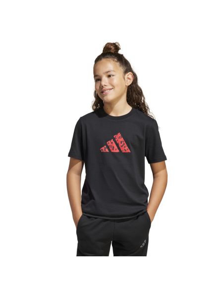 Camiseta Adidas Niña Sportswear Negra