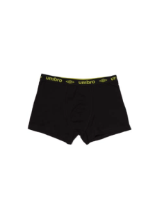 BOXER UMBRO COTTON NEGRO Y LIMA