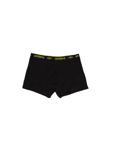 BOXER UMBRO COTTON NEGRO Y LIMA