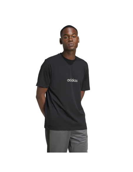Camiseta Adidas Hombre Camo Negra