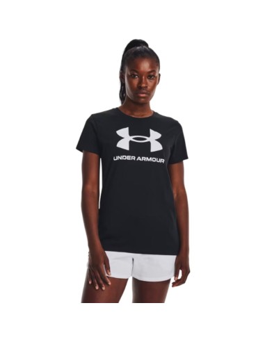 Camiseta Under Armour Mujer Rival Logo Negra