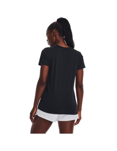 Camiseta Under Armour Mujer Rival Logo Negra