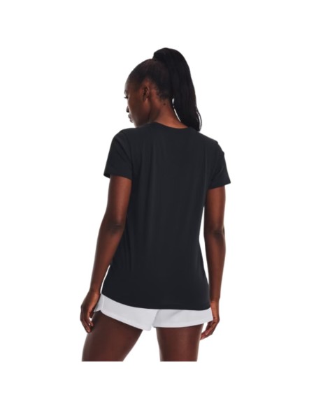 Camiseta Under Armour Mujer Rival Logo Negra