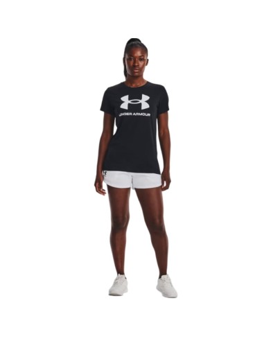 Camiseta Under Armour Mujer Rival Logo Negra