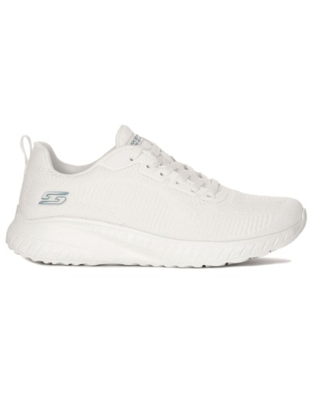 Zapatilla Skechers Mujer Bobs Squad Chaos Blanca