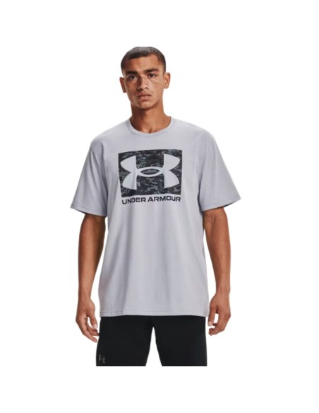 Camiseta Under Armour Hombre ABC Camo Boxed Logo Gris