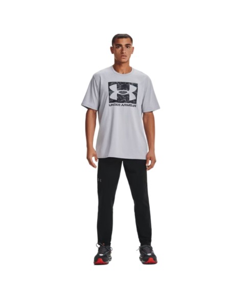 Camiseta Under Armour Hombre ABC Camo Boxed Logo Gris