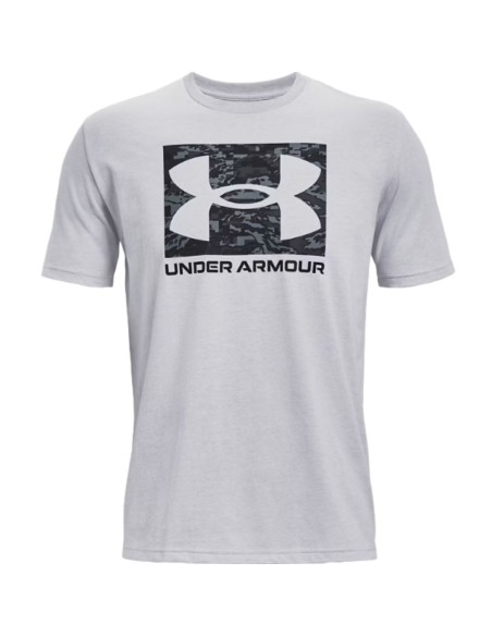 Camiseta Under Armour Hombre ABC Camo Boxed Logo Gris