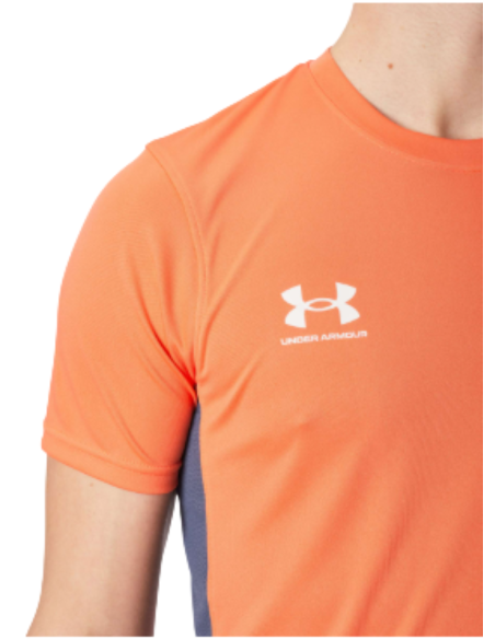 Camiseta Under Armour Hombre Challenger Naranja