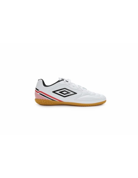 Zapatilla de Fútbol Sala Umbro Classico XIII IC White / Black / Fire Whirl