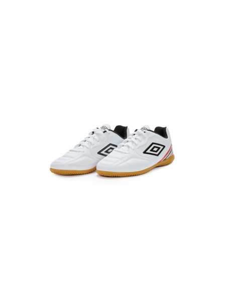 Zapatilla de Fútbol Sala Umbro Classico XIII IC White / Black / Fire Whirl