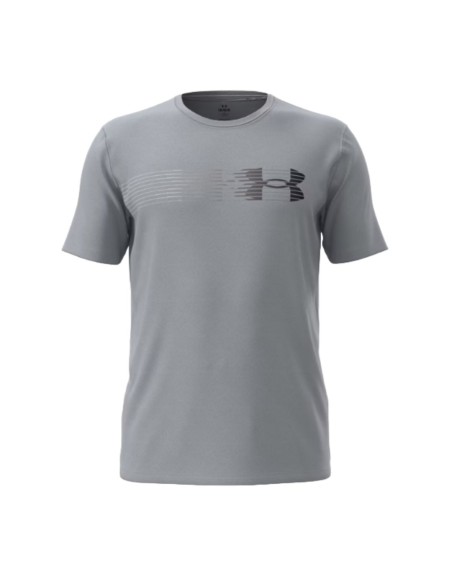 Camiseta Under Armour Hombre Fly In Logo Gris