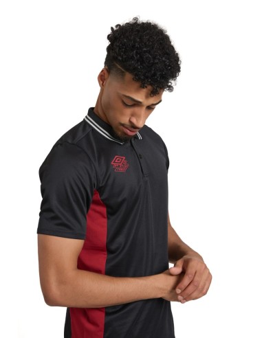 Polo Umbro Pro Training Active Polo Black / Red Dahlia