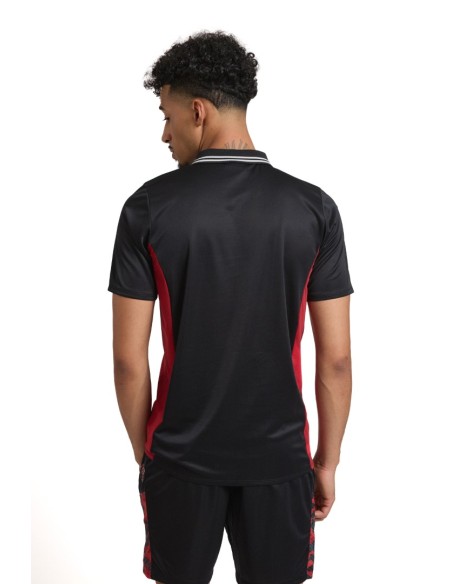 Polo Umbro Pro Training Active Polo Black / Red Dahlia
