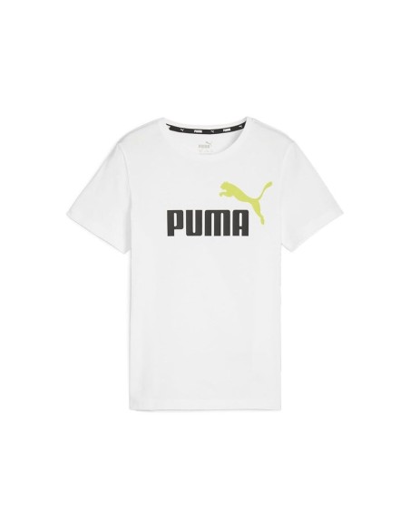 Camiseta Puma Niño ESS+2 Col Logo Blanca