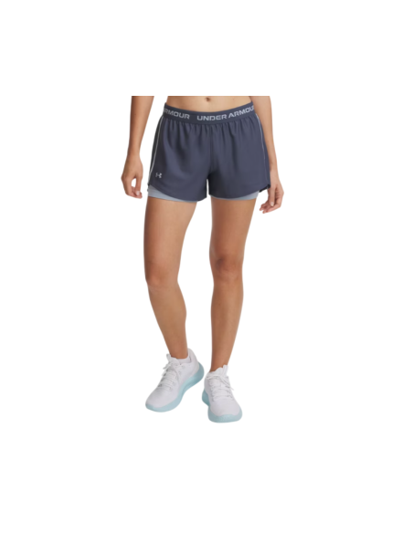 Short Under Armour Mujer Tech Plau Up 2-In-1 Marino