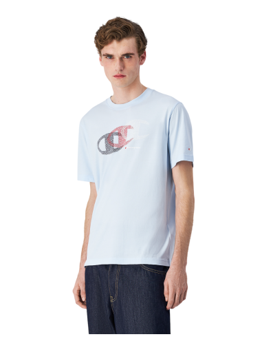 Camiseta Champion Hombre Celeste