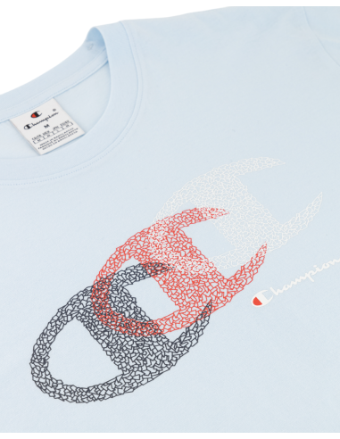 Camiseta Champion Hombre Celeste