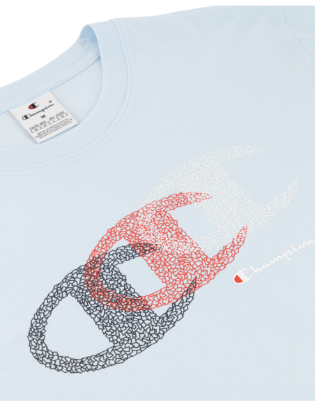 Camiseta Champion Hombre Celeste