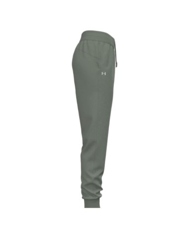 Pantalón Under Armour Mujer Rival High-Rise Woven Verde