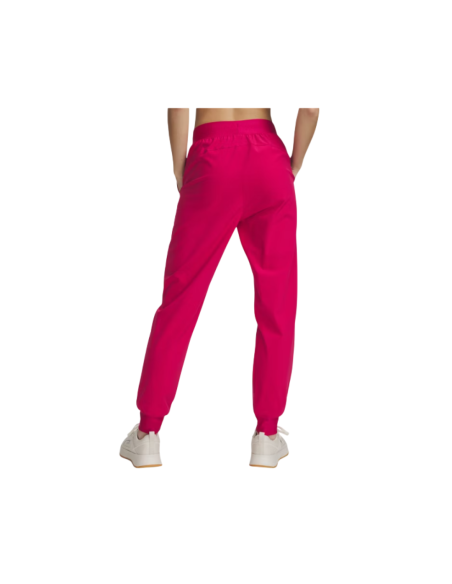 Pantalón Under Armour Mujer Rival High-Rise Woven Burdeos