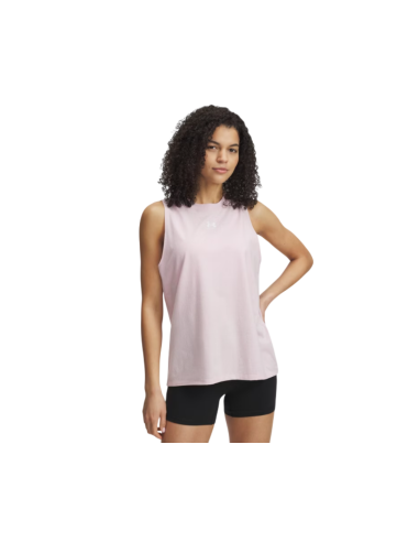 Camiseta Under Armour Mujer Rival Muscla Rosa
