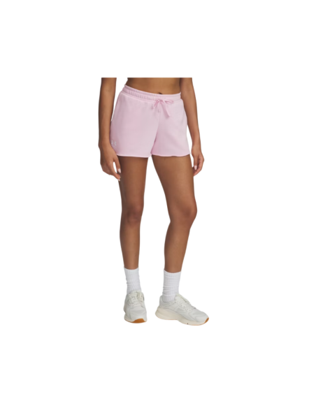 Short Under Armour Mujer Rival Terry Rosa
