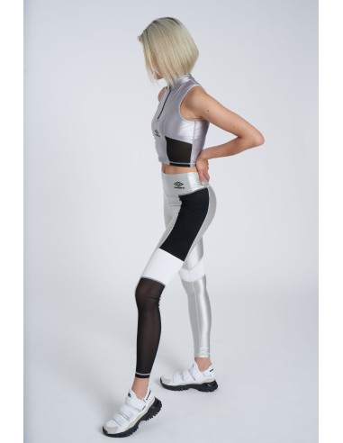 Malla Umbro Mujer Reflective Tech Performance Tight Plata