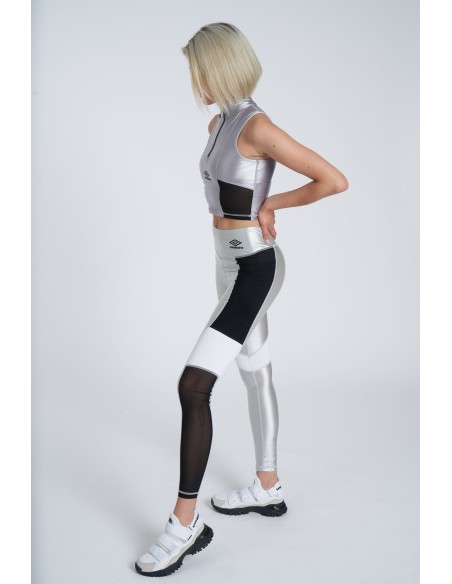 Malla Umbro Mujer Reflective Tech Performance Tight Plata