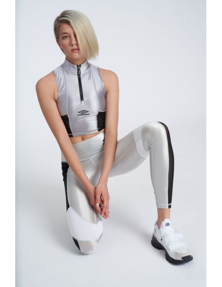 Malla Umbro Mujer Reflective Tech Performance Tight Plata