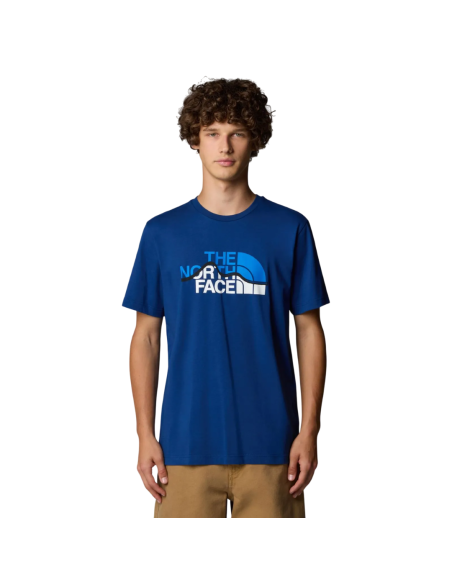Camiseta The North Face Hombre Mountain Azul