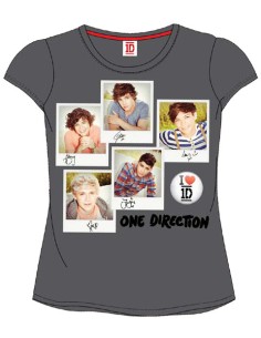 CAMISETA ONE DIRECTION GRIS