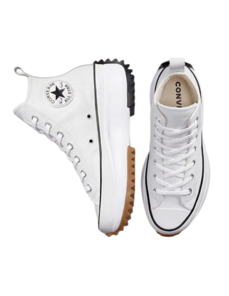 Zapatilla Converse Mujer Run Star Hike Platform Foundational Leather Blanca