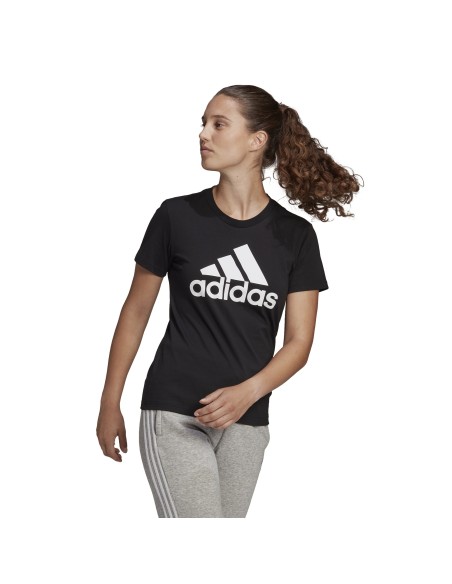 Camiseta Adidas Mujer Essentials Negra