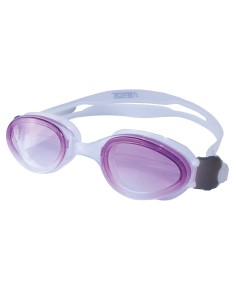 Gafas natación adulto DYNAMIC, doble banda silicona, hidrodinámicas en silicona líquida, Purple