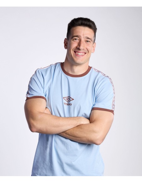 Camiseta Umbro Porta Taped Tee Lightblue