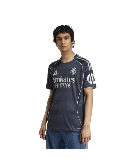Camiseta Adidas Hombre Real Madrid 25/26 2ª Equipación Marino