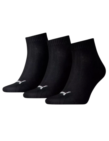 Calcetines Puma Quarter Plain 3P Negro