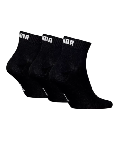 Calcetines Puma Quarter Plain 3P Negro