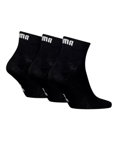 Calcetines Puma Quarter Plain 3P Negro